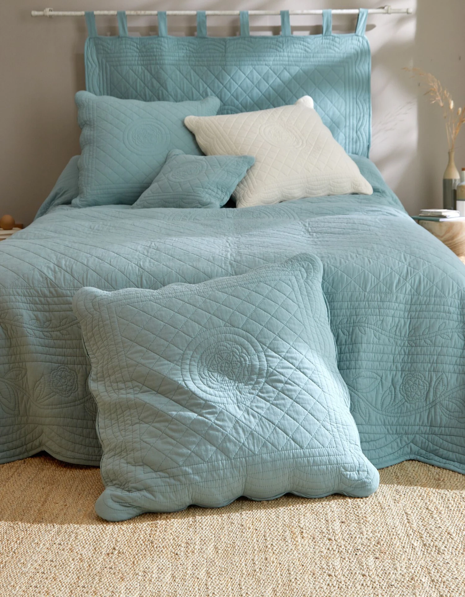 Couvre-lit Uni Style Boutis Cassandre 1 Couvre-lit Uni Style Boutis Cassandre