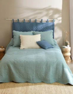 Couvre-lit Uni Style Boutis Cassandre 7 Couvre-lit Uni Style Boutis Cassandre -Maison Textiles Magasin 147231 C02 zoomx vue3