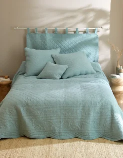 Couvre-lit Uni Style Boutis Cassandre 9 Couvre-lit Uni Style Boutis Cassandre -Maison Textiles Magasin 147231 C02 zoomx vue5