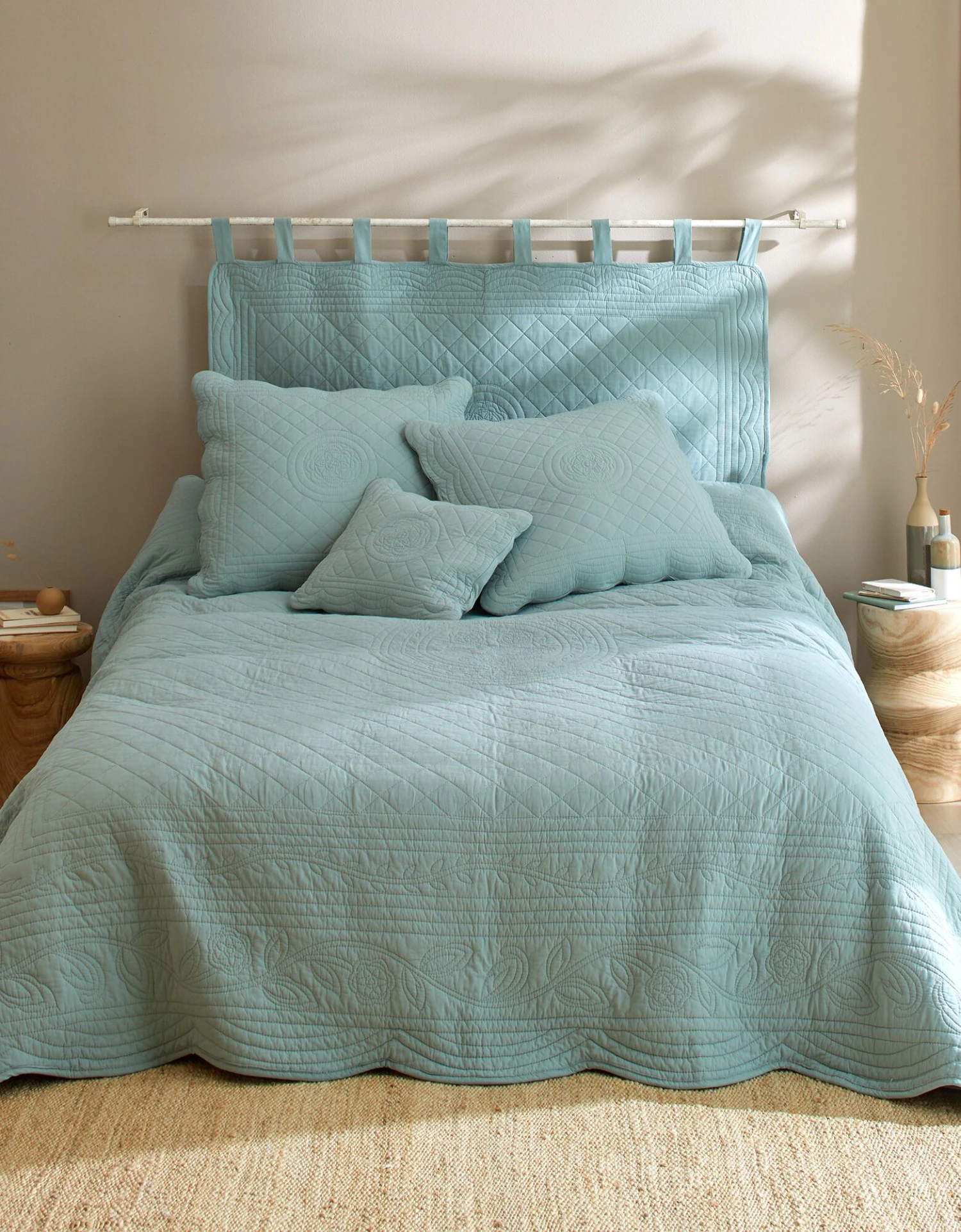 Couvre-lit Uni Style Boutis Cassandre 5 Couvre-lit Uni Style Boutis Cassandre – Image 5