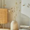 Vase En Bois Brut Forme Pot - Hauteur 15 Cm