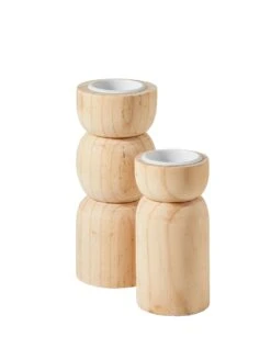 Porte Bougie Photophore En Bois -Maison Textiles Magasin 236481 C01 zoomx vue3