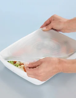 Couvre-pots Extensibles En Silicone Transparent - Lot De 6 -Maison Textiles Magasin 237087 C01 zoomx vue4