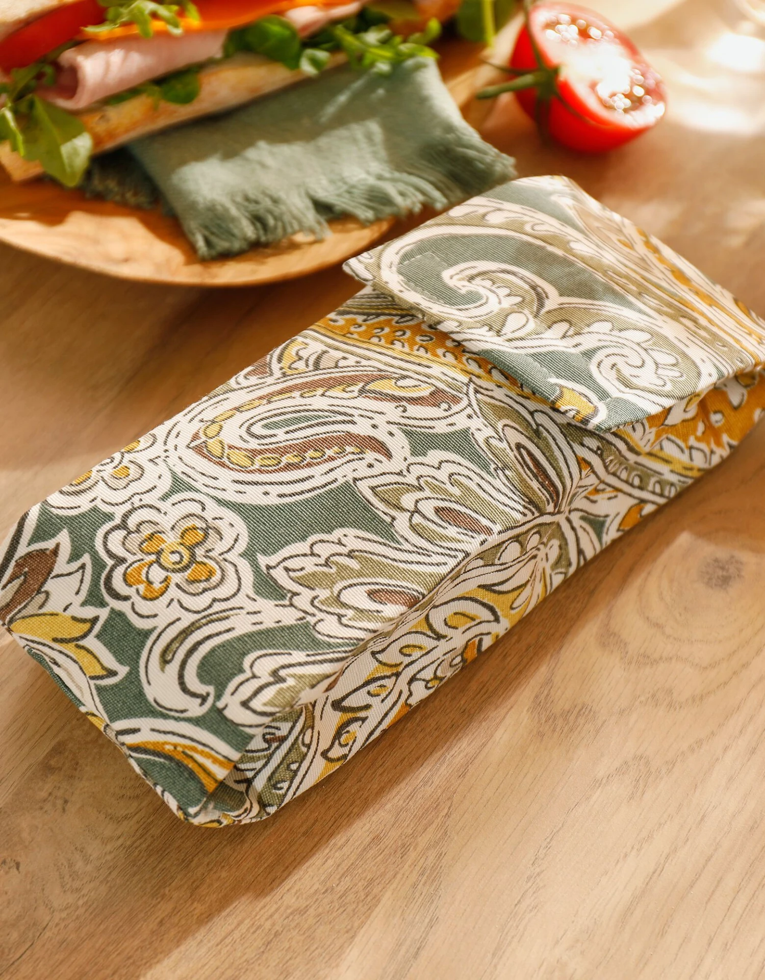 Pochette Alimentaire En Tissu Pour Sandwich Baguette - Collection Upcycling 3 Pochette Alimentaire En Tissu Pour Sandwich Baguette - Collection Upcycling – Image 3