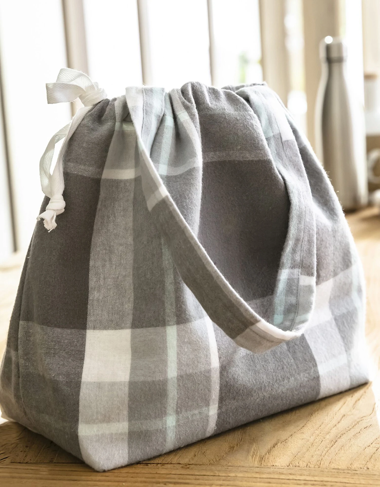 Sac à Pain En Tissu Flanelle - Collection Upcycling 3 Sac à Pain En Tissu Flanelle - Collection Upcycling – Image 3