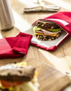 Pochettes Alimentaires En Tissu Pour Club Sandwich Et Encas - Collection Upcycling 7 Pochettes Alimentaires En Tissu Pour Club Sandwich Et Encas - Collection Upcycling -Maison Textiles Magasin 237093 C01 zoomx vue3