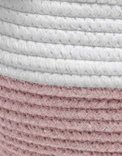 Panier De Rangement Déco à Pompons Suzy Rose/blanc 7 Panier De Rangement Déco à Pompons Suzy Rose/blanc -Maison Textiles Magasin 247024 C01 zoom detailRFP