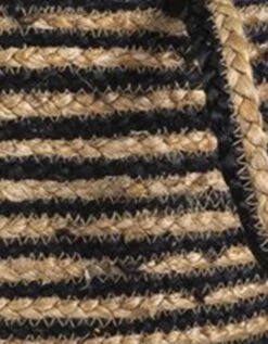 Panier De Rangement Zebu En Jute Rayé Noir/naturel -Maison Textiles Magasin 247092 C01 zoom detailRFP