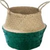 Panier De Rangement En Raphia Et Sequins