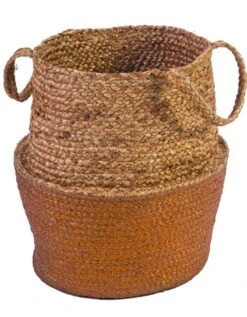Panier Jute Tressé Naturel / Cuivre 7 Panier Jute Tressé Naturel / Cuivre -Maison Textiles Magasin 247098 C01 zoomx vue4