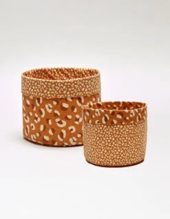 Panier De Rangement Imprimé Savana - Lot De 2