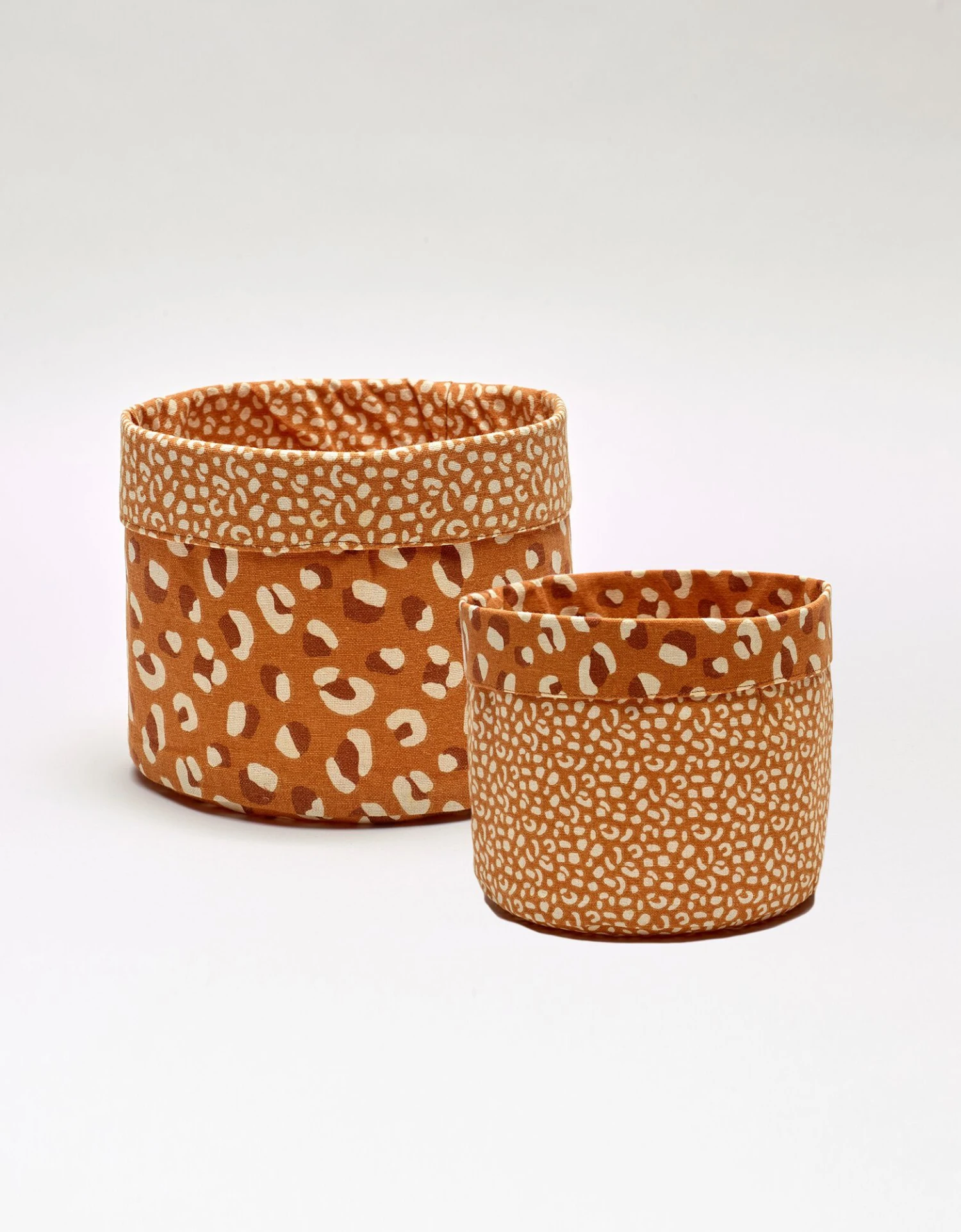 Panier De Rangement Imprimé Savana - Lot De 2 1 Panier De Rangement Imprimé Savana - Lot De 2