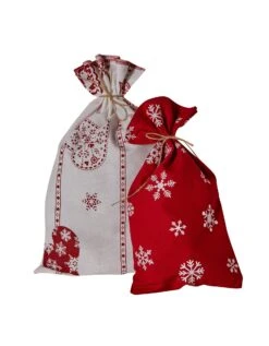 Lot De 2 Pochettes Emballage Cadeau Upcyclées S + M