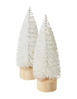 Lot De 2 Sapins Lumineux à Leds Blanc -Maison Textiles Magasin 249408 C00 zoomx vue3