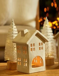 Lot De 2 Sapins Lumineux à Leds Blanc -Maison Textiles Magasin 249408 C00 zoomx vue4