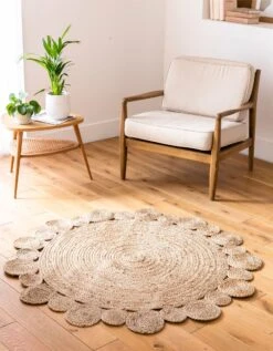 Tapis Rond En Jute Ajouré -Maison Textiles Magasin 291001 C01 zoomx vue4