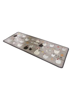 Tapis Cuisine Motif Poules