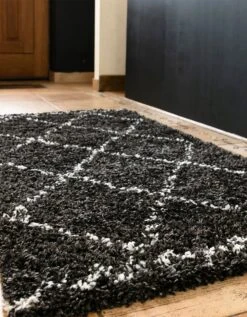 Tapis Rectangulaire Saoura Noir -Maison Textiles Magasin 291030 C01 zoomx vue4