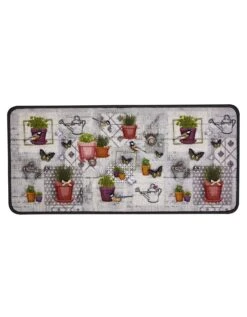 Tapis Cuisine Motif Jardin