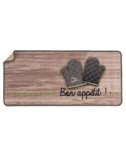 Tapis Cuisine Déco "Bon Appétit !"