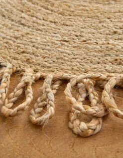 Tapis Rond Jute Naturelle Contour Bouclette -Maison Textiles Magasin 291110 C01 zoomx vue3