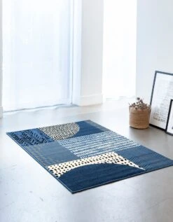 Tapis Décoratif Motif Géométrique
