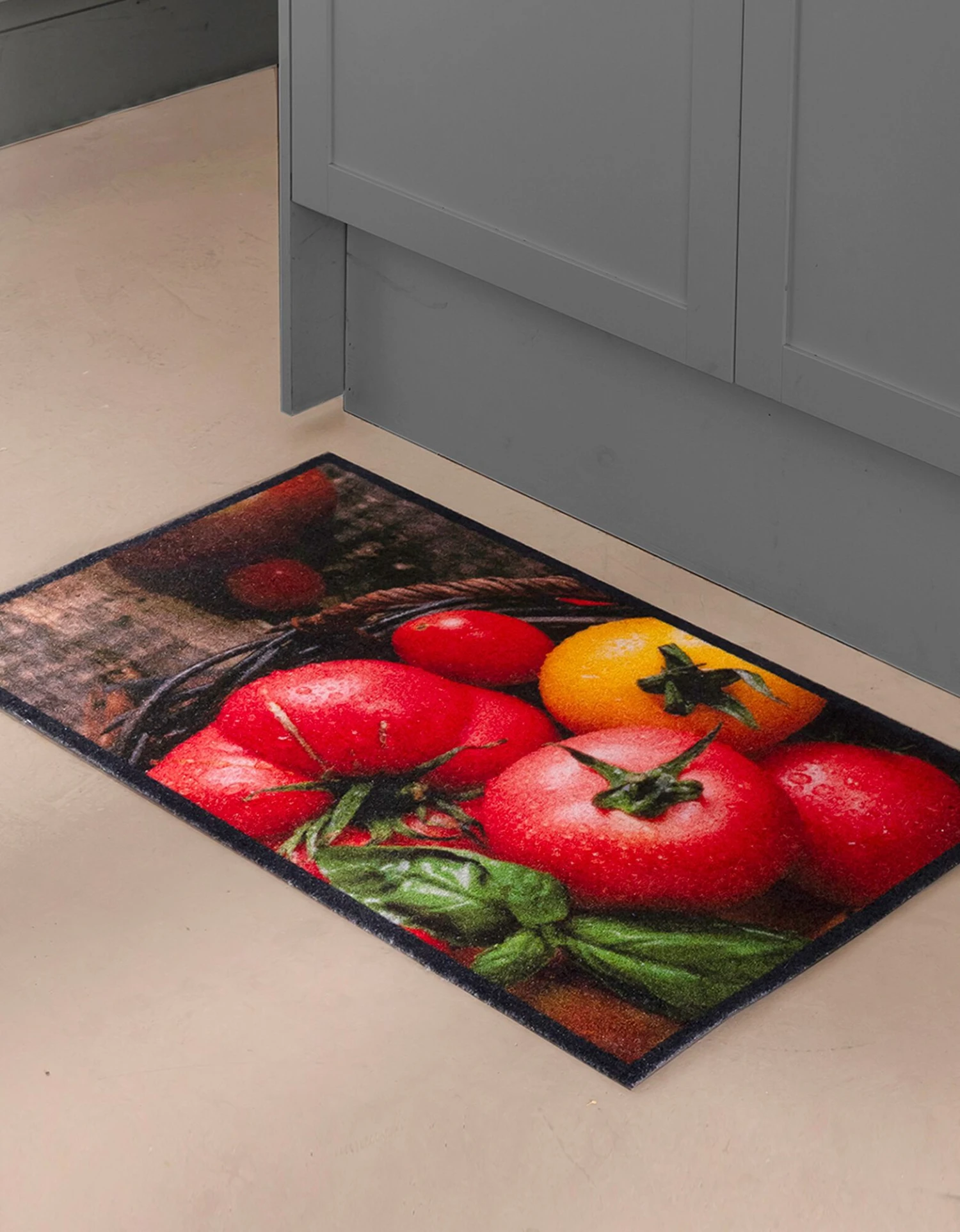 Tapis De Cuisine Velours Motif Tomates 2 Tapis De Cuisine Velours Motif Tomates – Image 2
