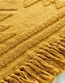 Tapis Jacquard à Franges Safran 7 Tapis Jacquard à Franges Safran -Maison Textiles Magasin 291183 C01 zoom detailRFP