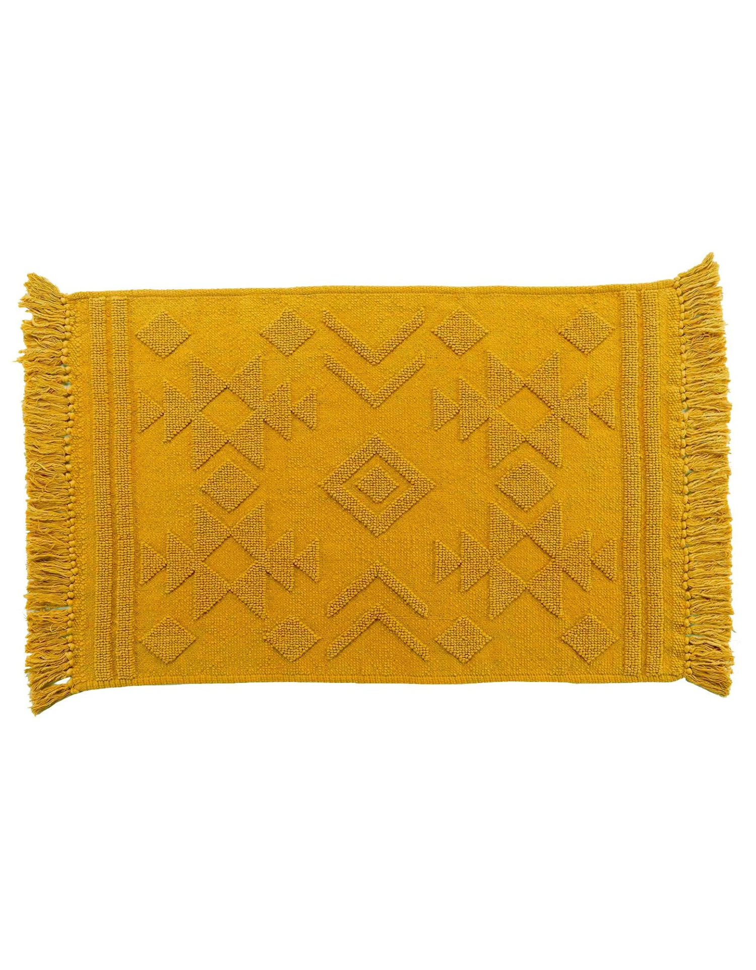 Tapis Jacquard à Franges Safran 3 Tapis Jacquard à Franges Safran – Image 3