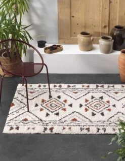 Tapis Rectangulaire Motif Ethnique