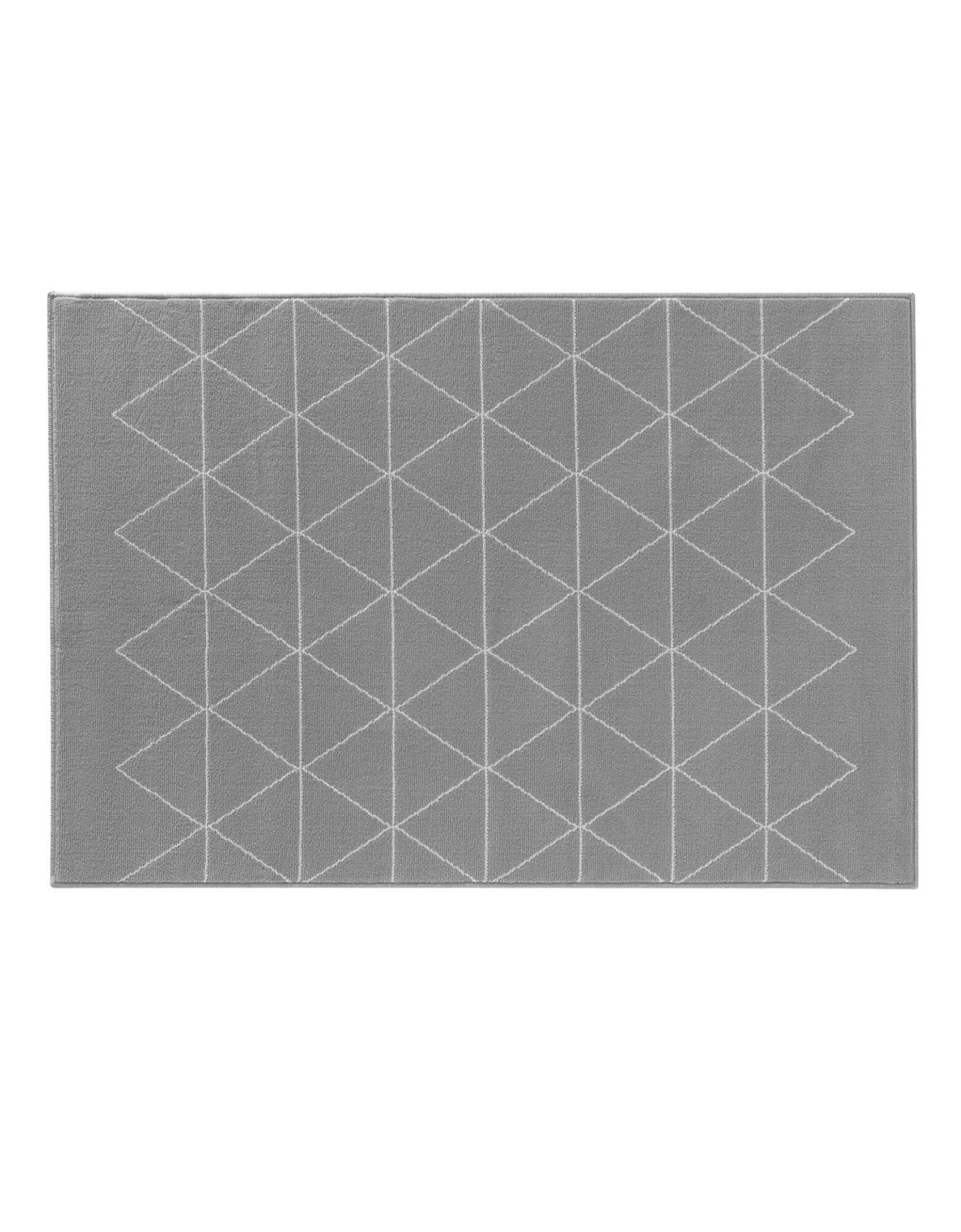 Tapis Rectangulaire Motif Géométrique Gris 2 Tapis Rectangulaire Motif Géométrique Gris – Image 2