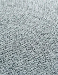 Tapis Rond Finition Pompons Gris/rose -Maison Textiles Magasin 291193 C01 zoom detailRFP