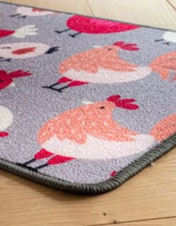 Tapis Cuisine Motif Poules -Maison Textiles Magasin 291208 C01 zoomx vue3