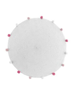 Tapis Finition Pompons - Rond