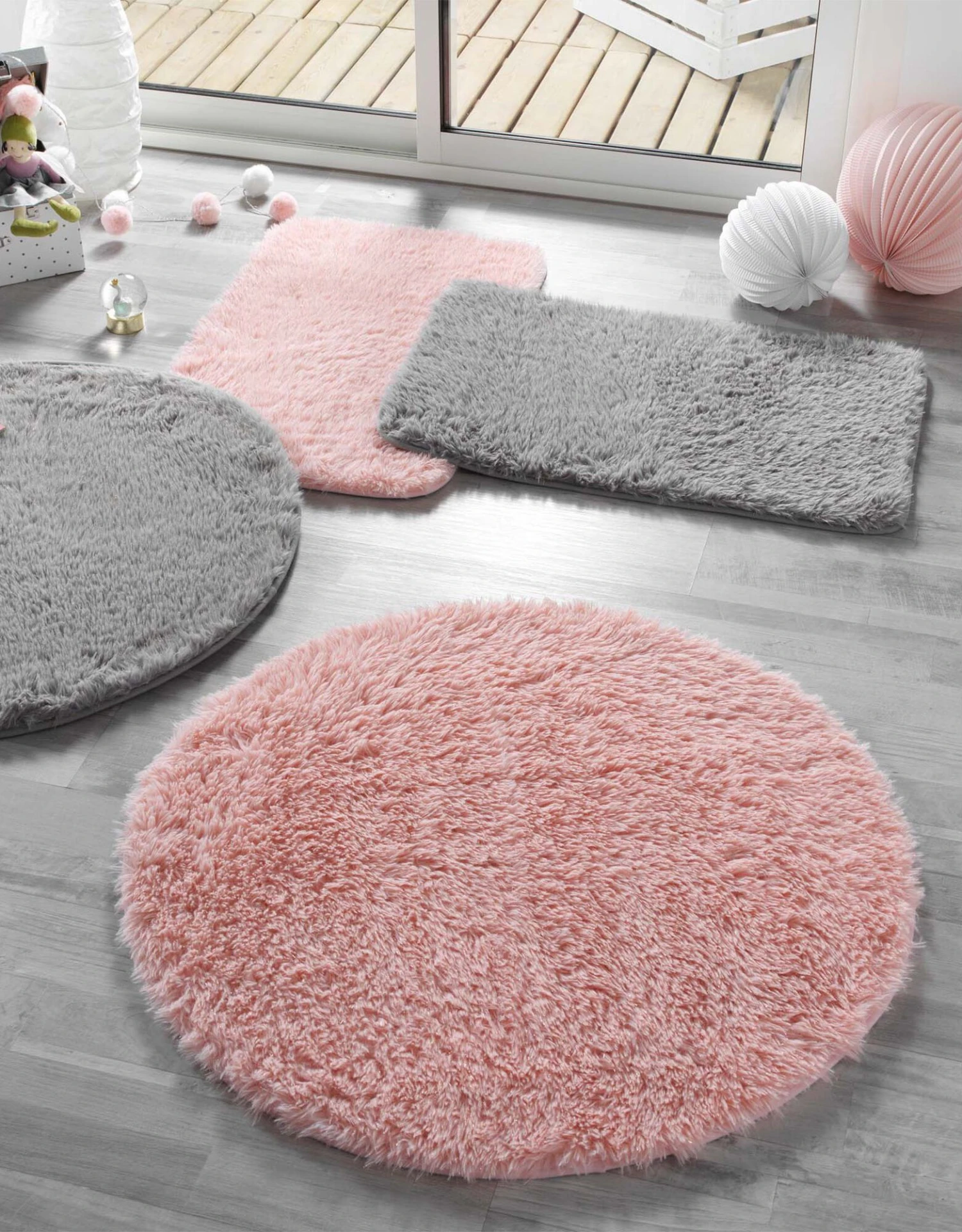 Tapis Fausse Fourrure - Rond 2 Tapis Fausse Fourrure - Rond – Image 2