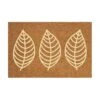Paillasson Coco Imprimé Feuilles - Rectangulaire