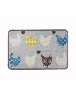 Tapis Cuisine Motif Poules Et Coeurs -Maison Textiles Magasin 291460 C01 zoomx vue4