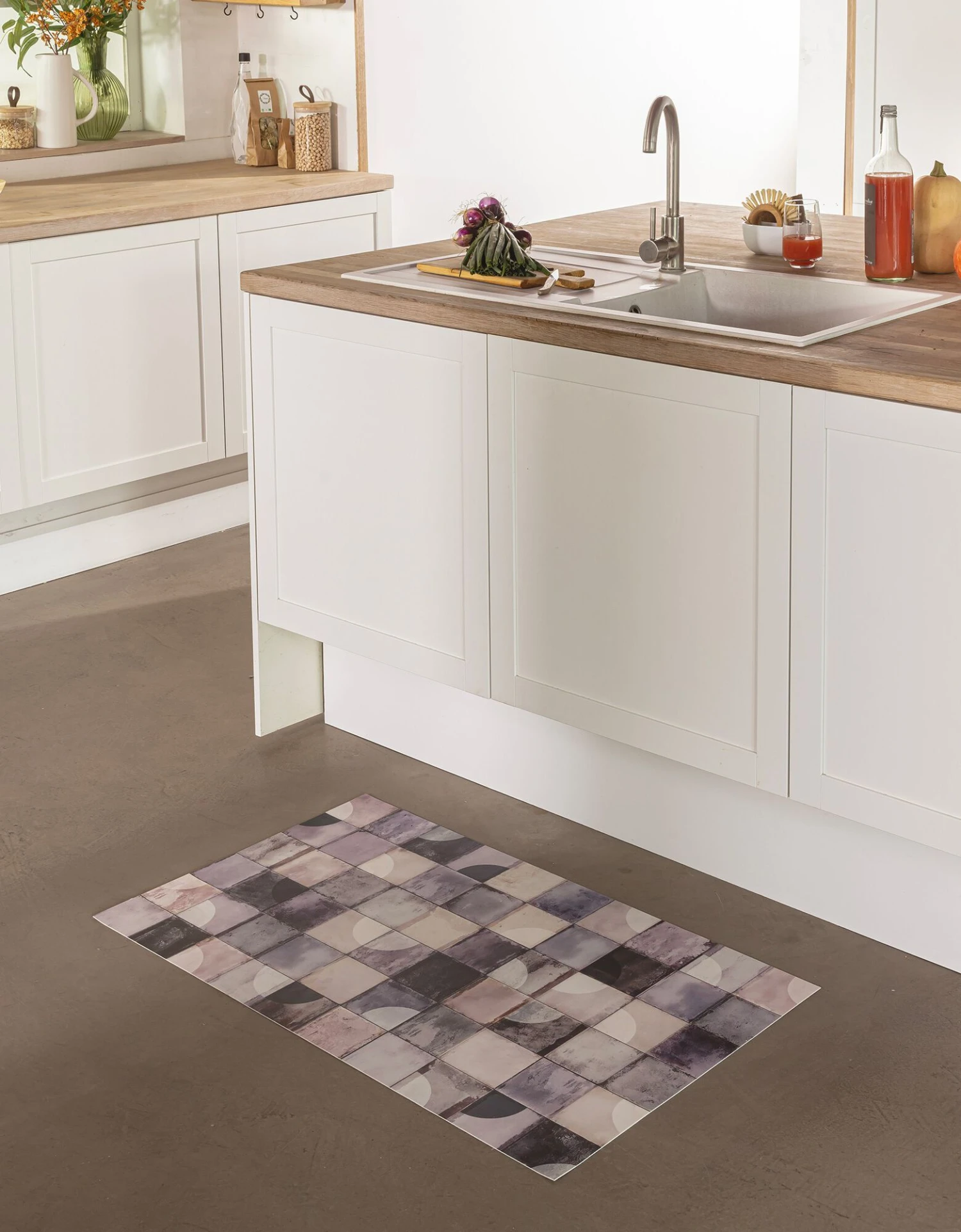 Tapis Vinyle Façon Carrelage 2 Tapis Vinyle Façon Carrelage – Image 2