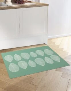 Tapis Vinyle Décor Feuilles