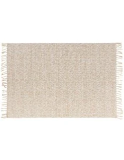 Tapis Rectangulaire Finition Franges, Motif Feuillage -Maison Textiles Magasin 291506 C01 zoomx vue3