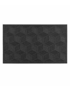 Tapis D'entrée Rectangulaire, Motif Graphique Reliefé