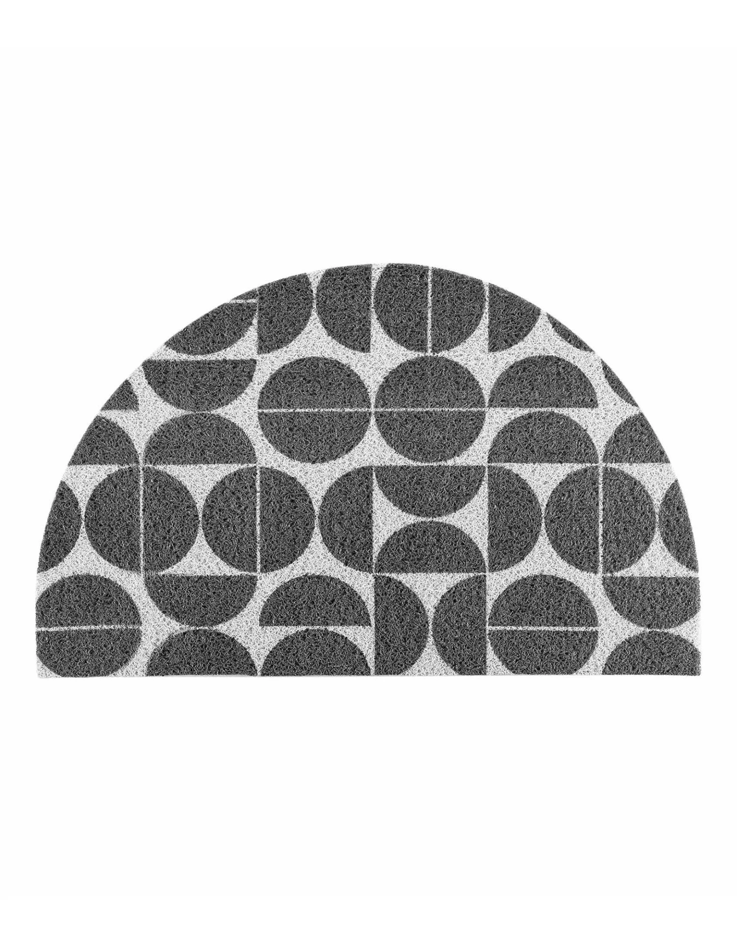 Tapis D'entrée Demi Lune, Motif Géométrique 1 Tapis D'entrée Demi Lune, Motif Géométrique