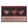 Tapis Cuisine Anti-poussière Rectangulaire, Imprimé Poules