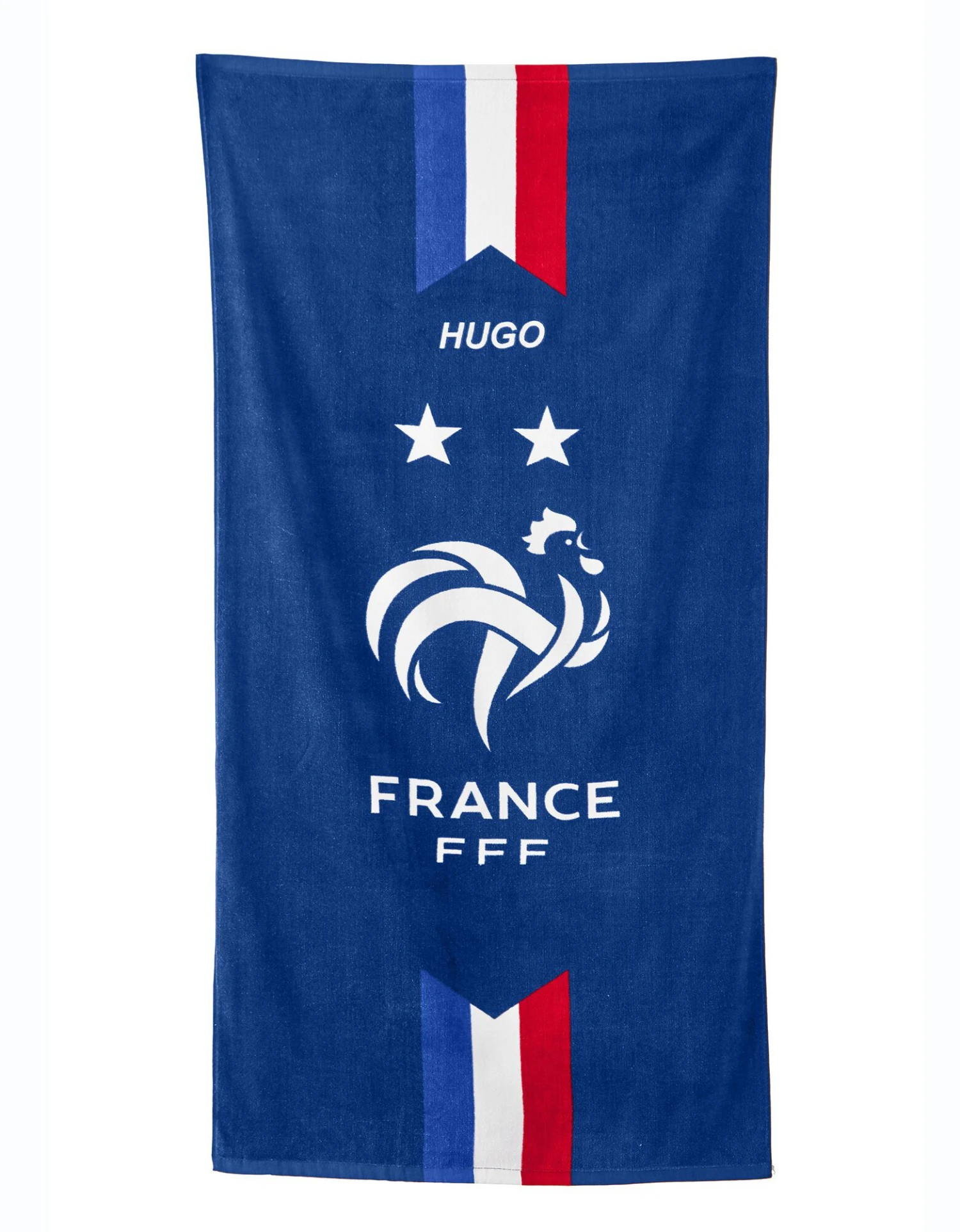 Drap De Bain "FFF 2 étoiles®" Personnalisable 1 Drap De Bain "FFF 2 étoiles®" Personnalisable