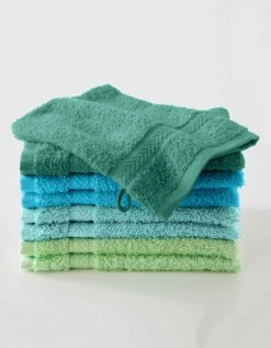 Gant De Toilette Camaïeu Lagon - Lot De 8