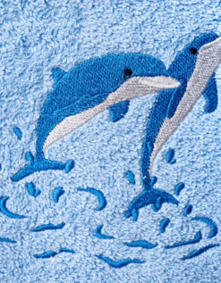 Éponges Brodées Dauphins Colombine® - Lot 5 Éponges Brodées Dauphins Colombine® - Lot -Maison Textiles Magasin 300234 C01 zoom detailRFP