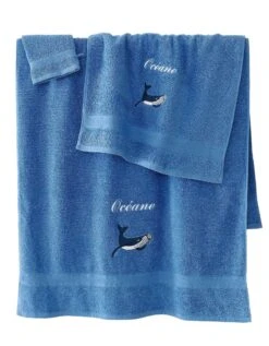 Éponge Brodée Baleine Personnalisé - 420 G/m²