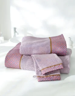 Éponge Coton Liteau Motif Géométrique - 420 G/m²