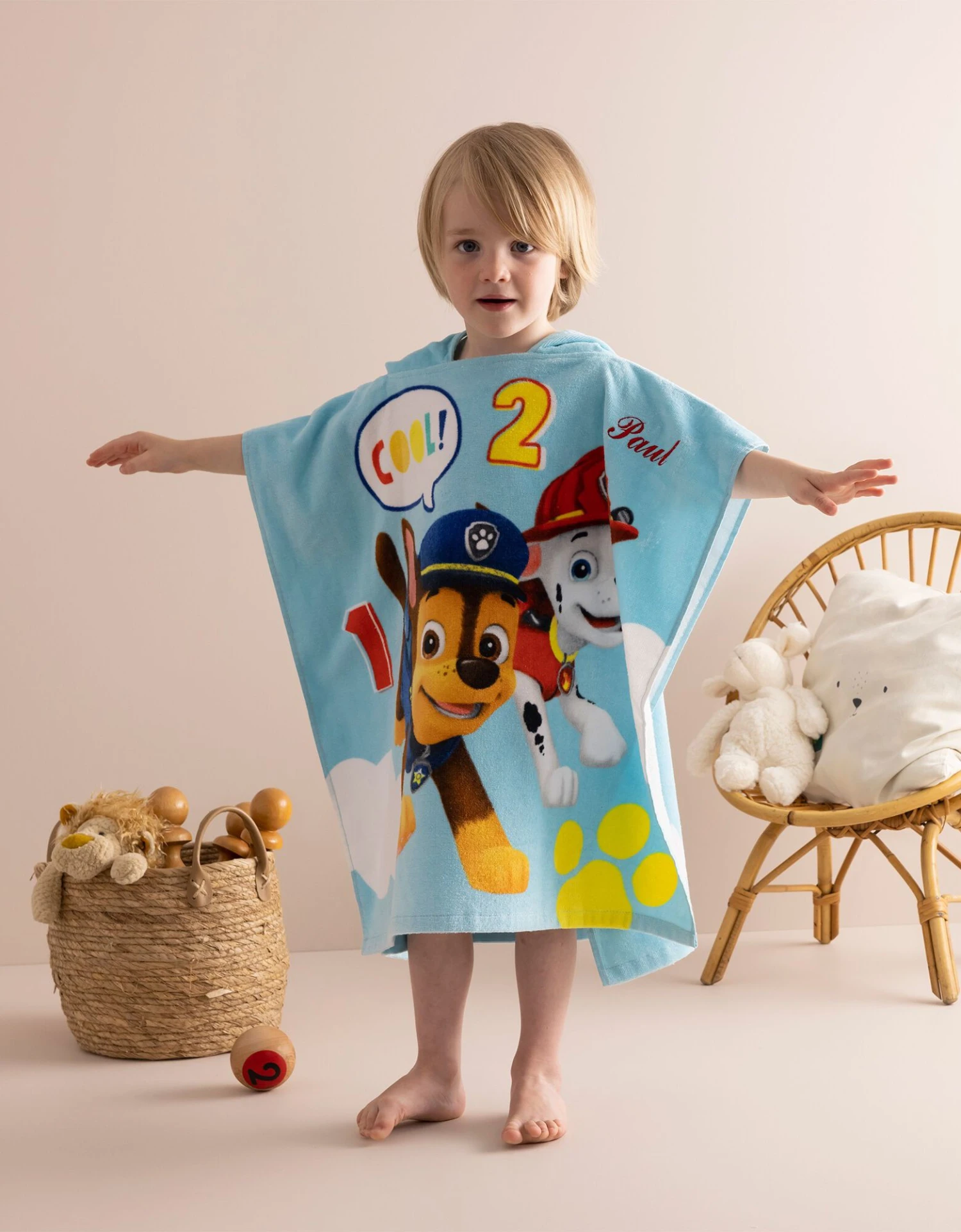 Poncho De Bain Enfant Pat Patrouille® à Capuche Personnalisable 3 Poncho De Bain Enfant Pat Patrouille® à Capuche Personnalisable – Image 3