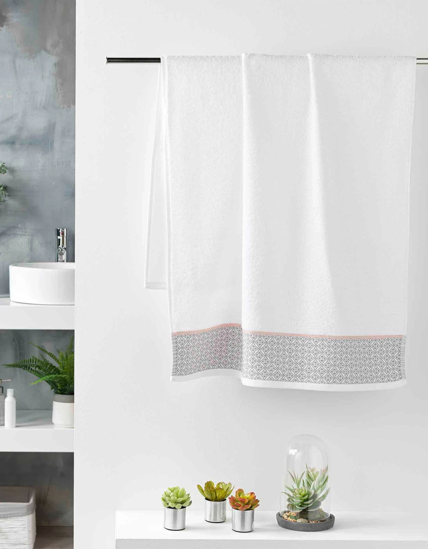 Éponge Coton Liteau Imprimé Mosaïque - 450g/m² 1 Éponge Coton Liteau Imprimé Mosaïque - 450g/m²